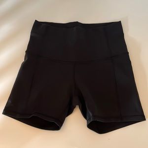 Lululemon Wunder Under Shorts. Black. 13 inch length. Size 8.